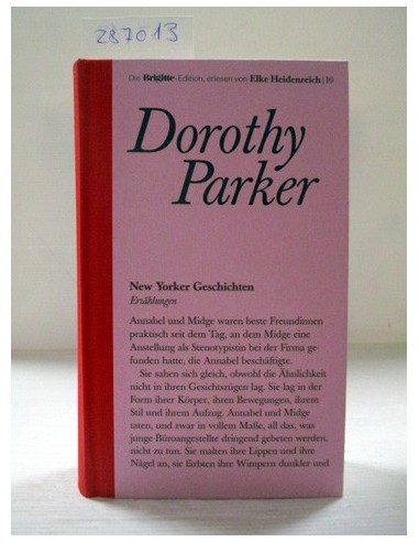 New Yorker Geschichten. Dorothy Parker. Ref.287013