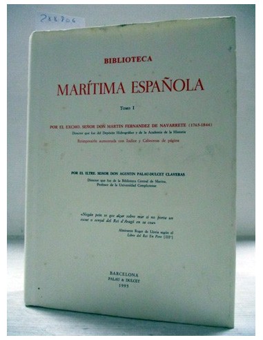 Biblioteca marítima española, tomo 1....