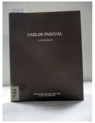 Carlos Pascual : aforismo (GF)...