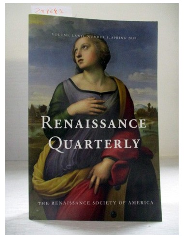 Renaissance Quarterly, volume LXXII, Nº 1-EN INGLÉS. Varios autores. Ref.298647