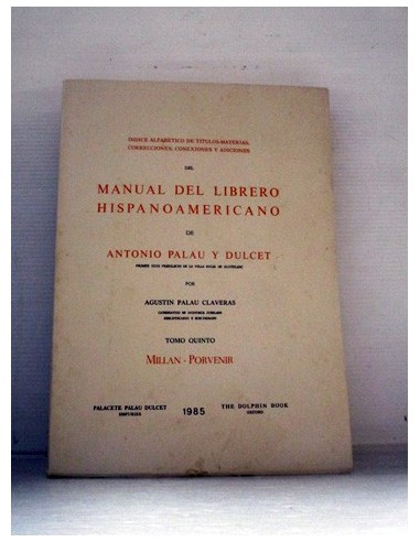 Manual del librero hispanoamericano...