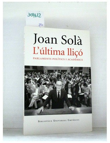 L'última lliçó (CATALÁN). Joan Solà....