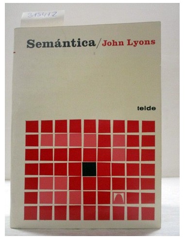 Semántica. John Lyons. Ref.315412