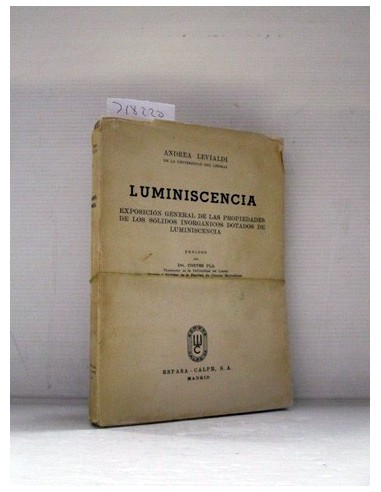 Luminiscencia. Levialdi, Andrea....