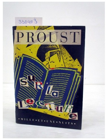 Sur la lecture. Marcel Proust....