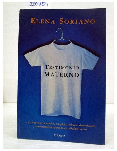 Testimonio materno. Elena Soriano....