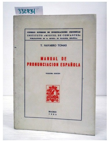 Manual de pronunciación española....