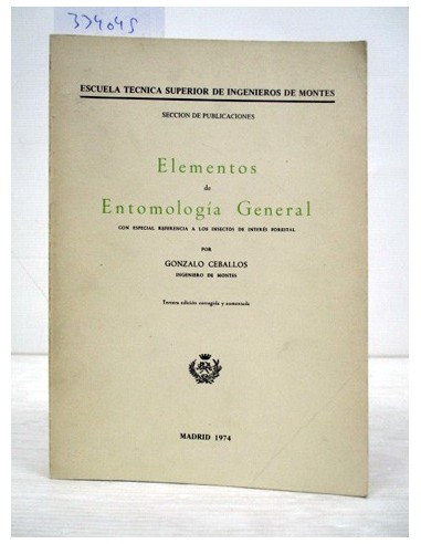 Elementos de entomología general....