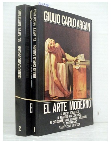 El arte moderno-2 tomos. Giulio Carlo...