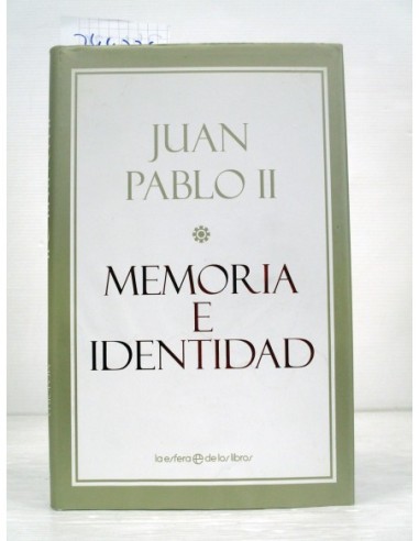 Memoria e identidad. Juan Pablo II....