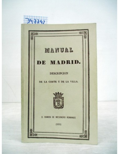 Manual de Madrid. Ramón de Mesonero...