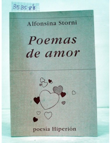 Poemas de amor. Alfonsina Storni....