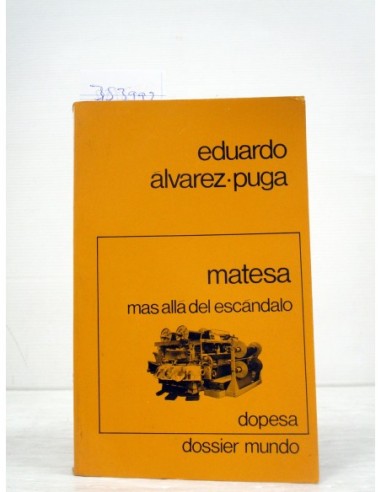 Matesa. Eduardo Álvarez-Puga. Ref.353992